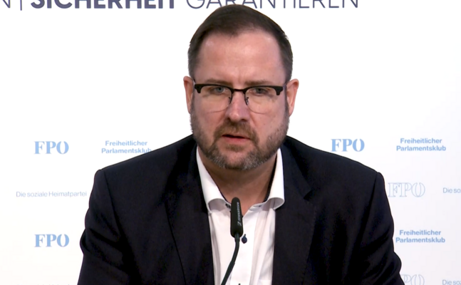 FPÖ-U-Ausschuss-Fraktionsführer Christian Hafenecker.