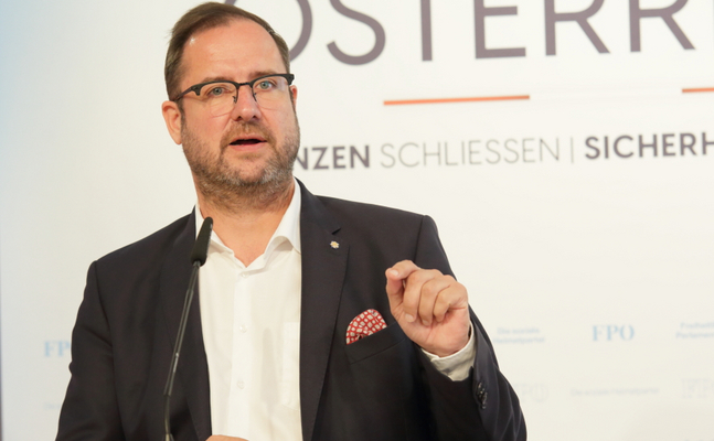 FPÖ-U-Ausschuss-Fraktionsvorsitzender Christian Hafenecker.