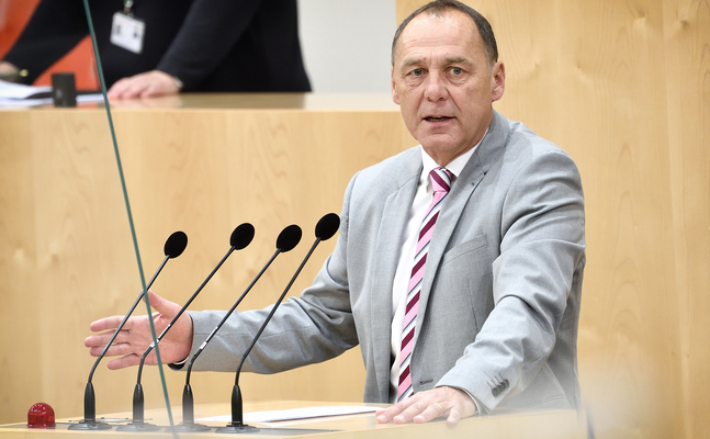 FPÖ-Südtirol-Sprecher Peter Wurm im Nationalrat.