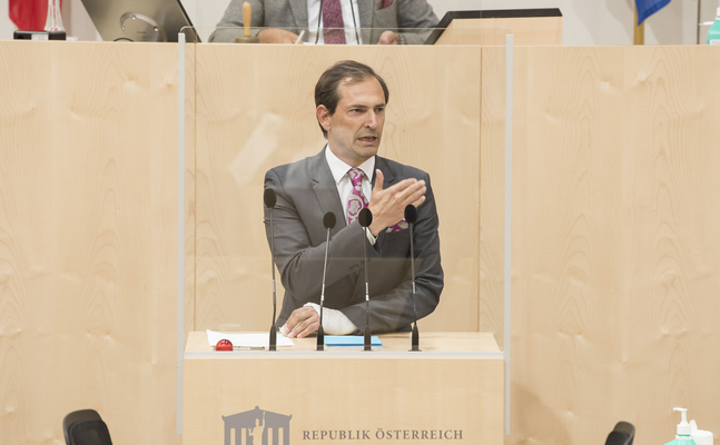 FPÖ-Volksanwaltschaftssprecher Christian Ragger im Nationalrat.