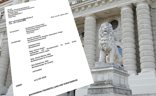 Die FPÖ-Strafanzeige gegen die Bundesregierung - Schwarz-grüne Selbstermächtigung zum Amtsmissbrauch. 